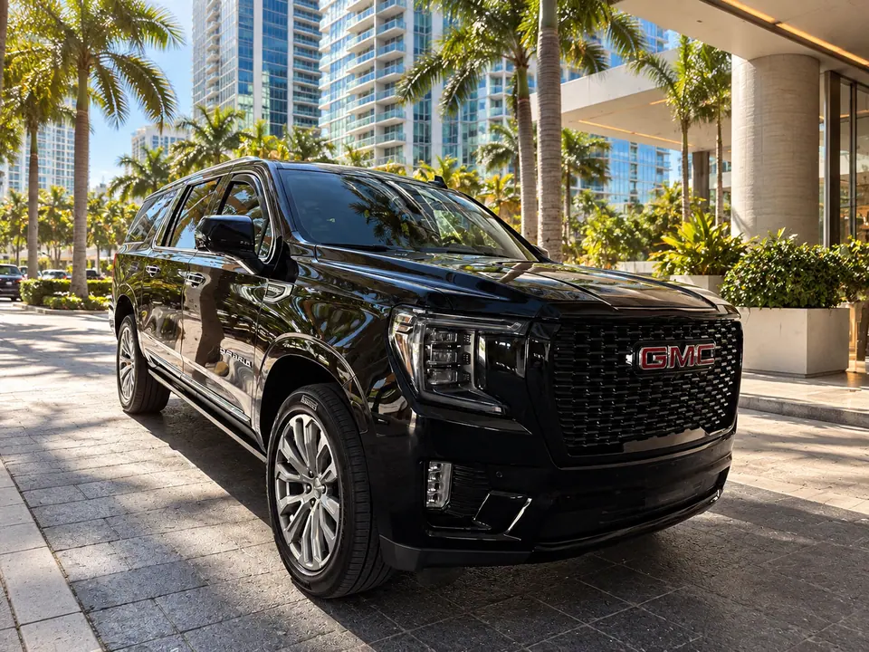 Front three-quarter view of our GMC Yukon XL Denali